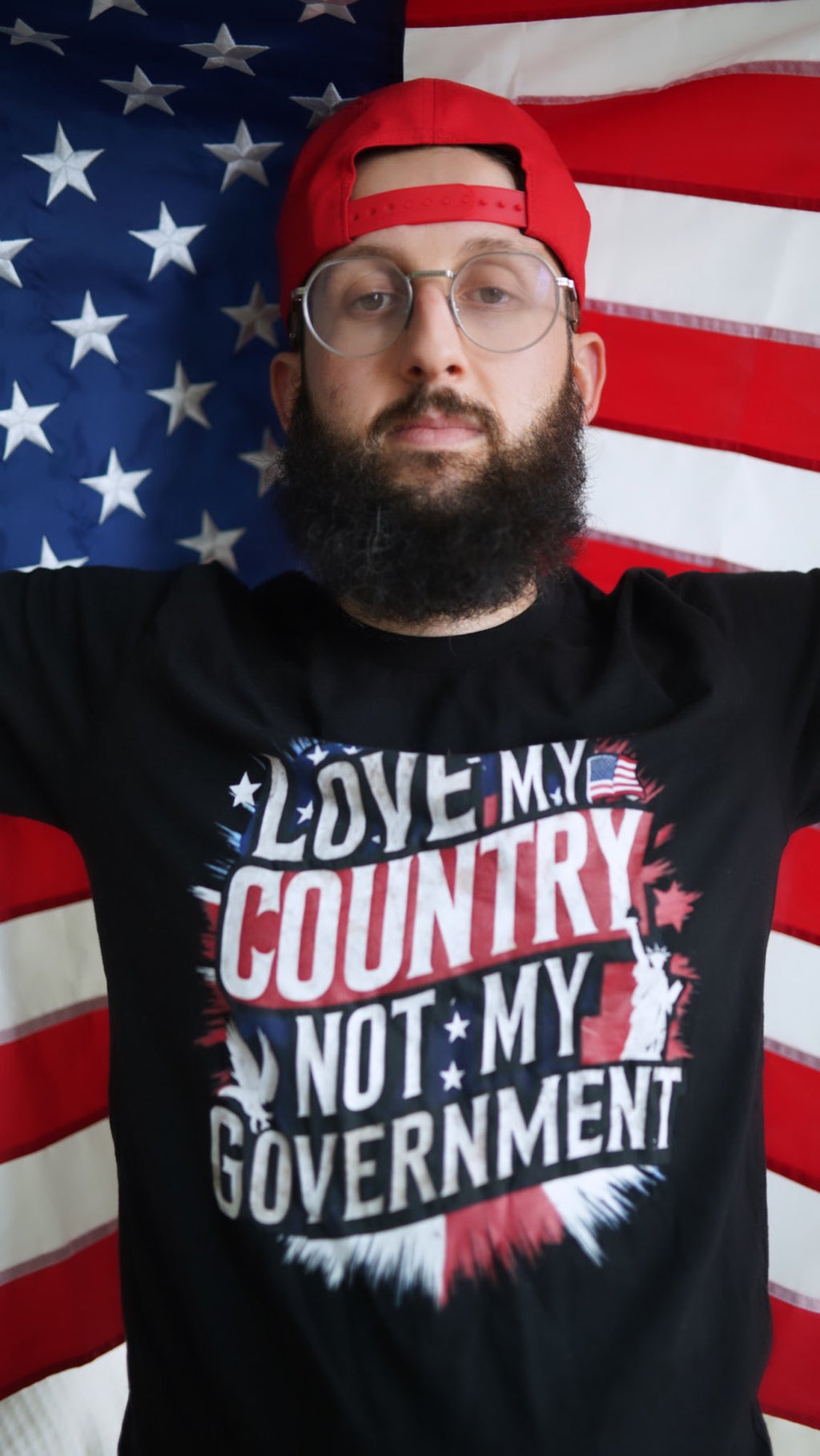 'Love My Country Not My Government' T-Shirt (Presale) (FREE BIDEN JOKE BOOK W EVERY PURCHASE)